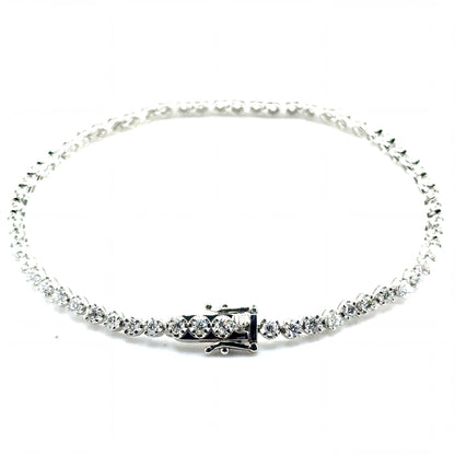 Pulsera Tennis en Plata con Diamantes Laboratorio