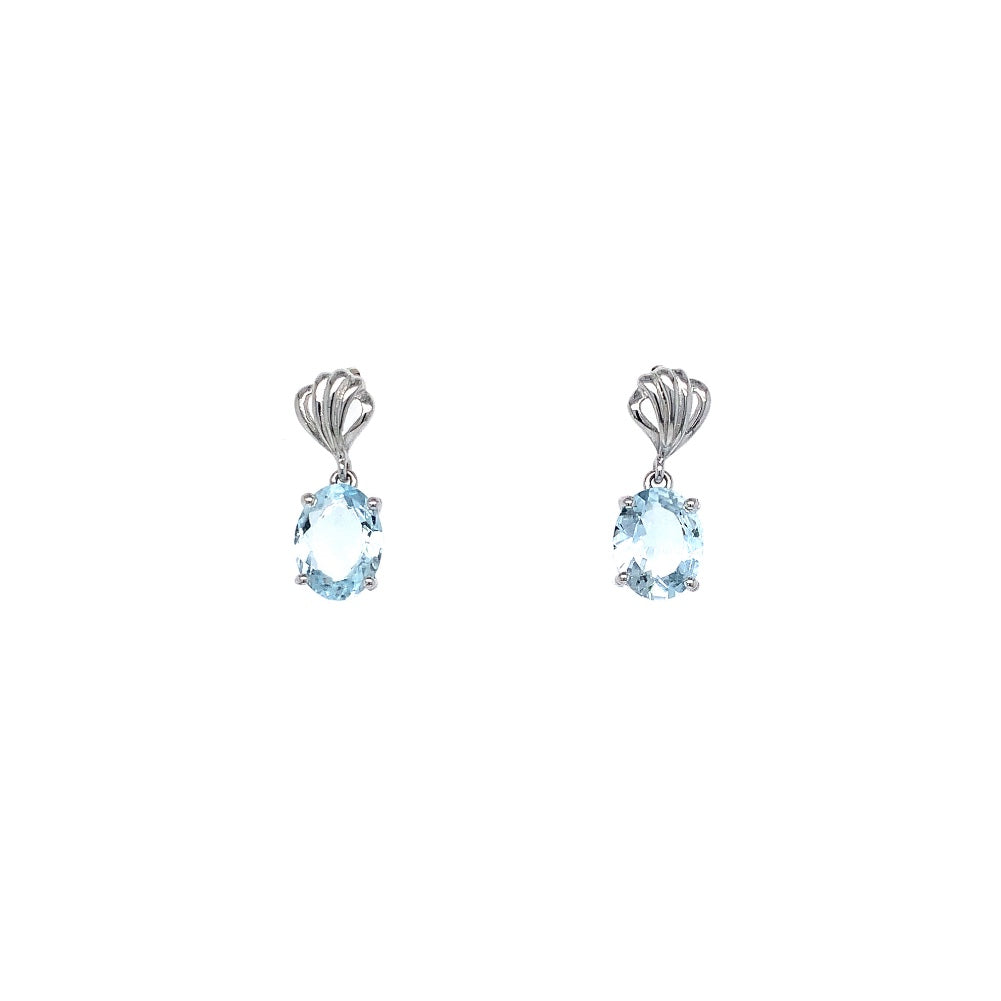 Aretes de Aguamarina en Plata 925 (3.2cts)