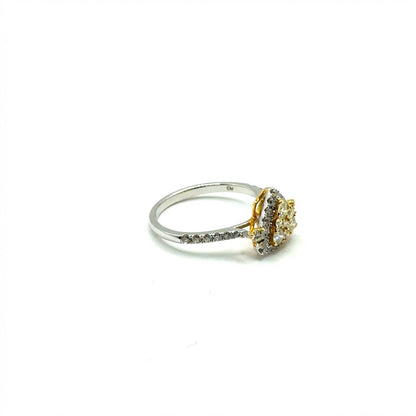 Anillo de Diamantes en Oro 14K