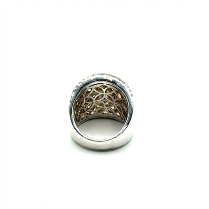 Anillo de Diamantes (amarillos) en Oro 14K