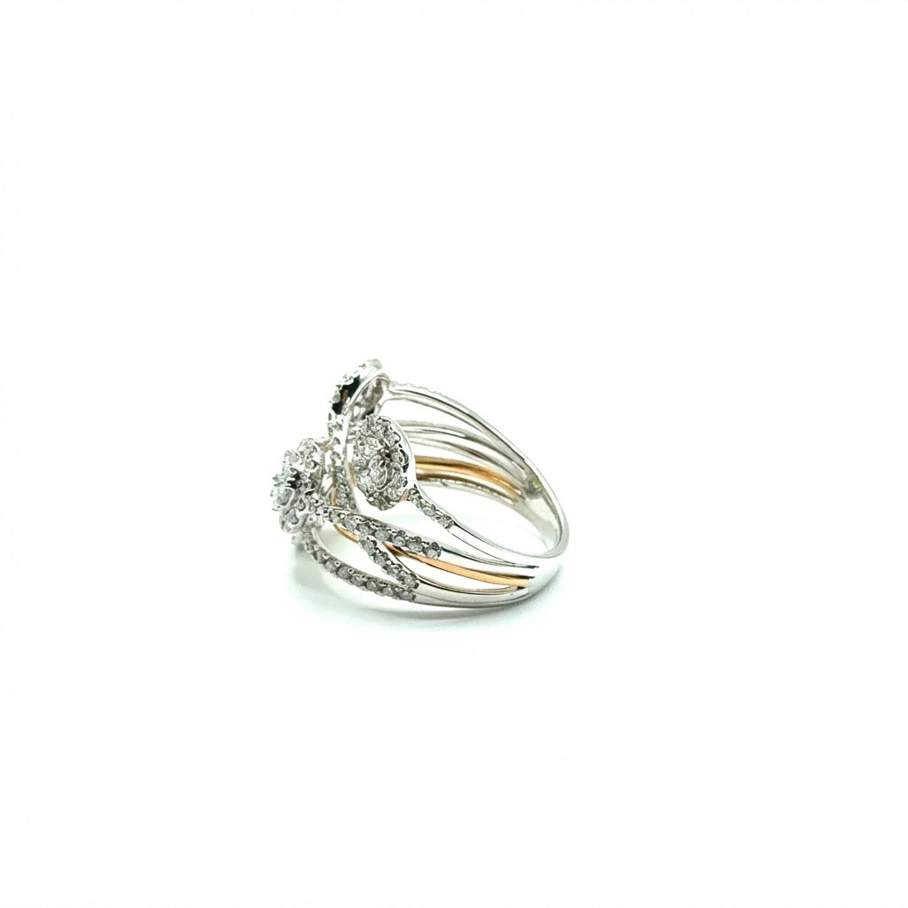 Anillo de Diamantes en Oro 18K