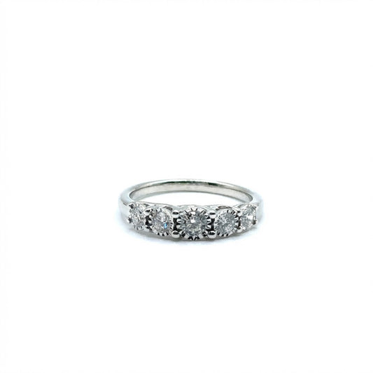 Anillo de Diamante de Laboratorio en Plata 925