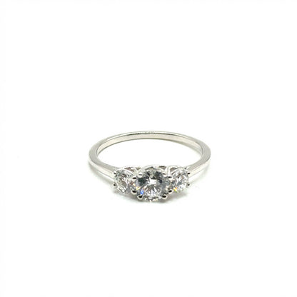 Anillo de Diamante de Laboratorio en Plata 925