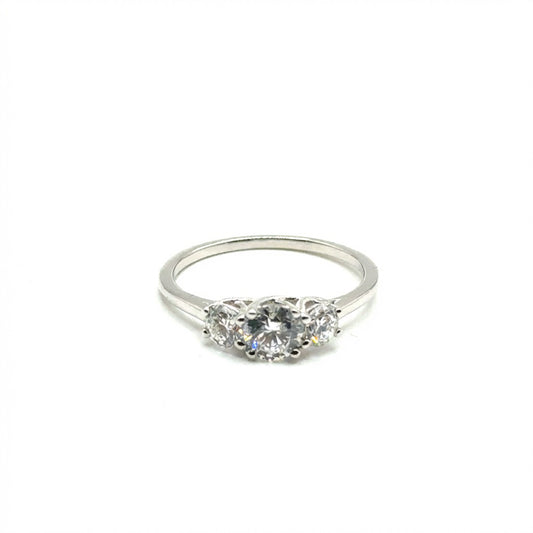 Anillo de Diamante de Laboratorio en Plata 925