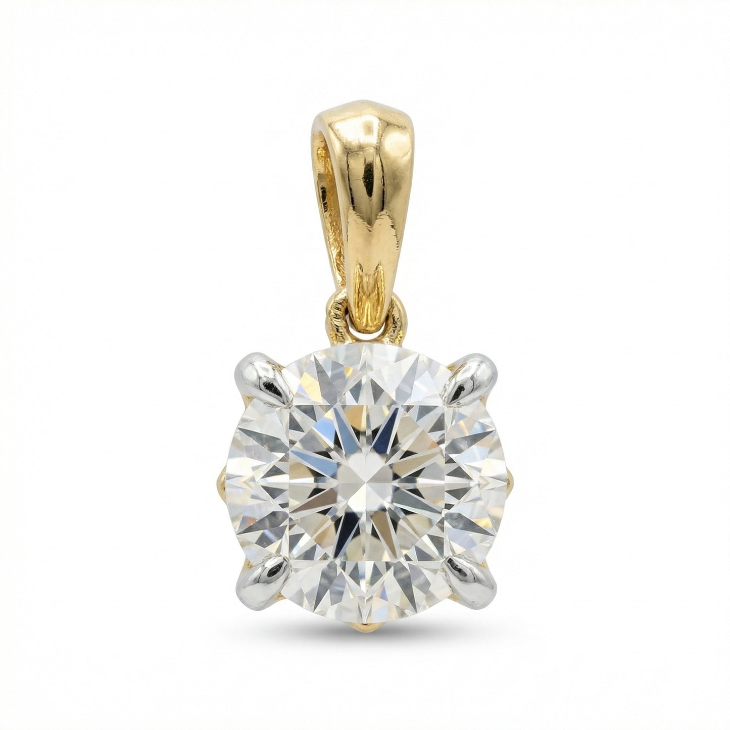 Dije de Diamante Laboratorio (2.00cts) en Oro 14K