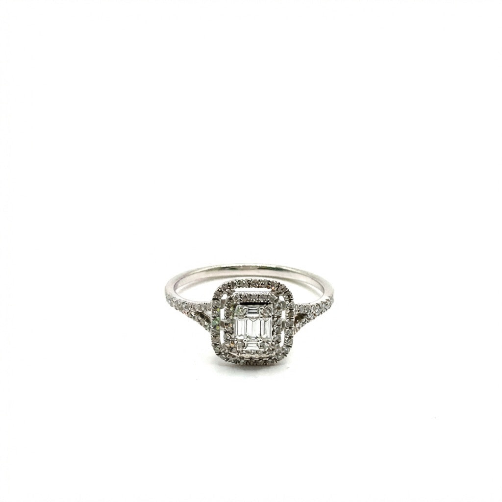 Anillo de diamantes en Oro 14K