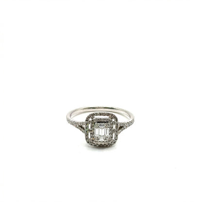 Anillo de diamantes en Oro 14K