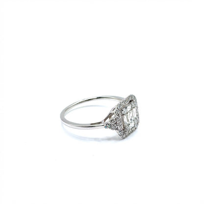 Anillo de diamantes en Oro 14K
