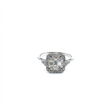 Anillo de diamantes en Oro 14K