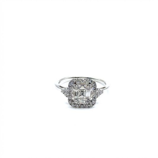 Anillo de diamantes en Oro 14K