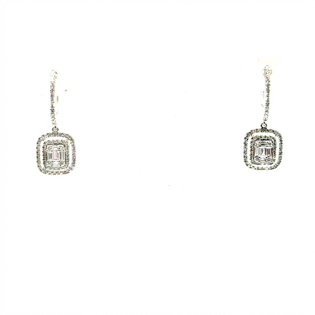 Aretes de Diamantes en Oro 14K