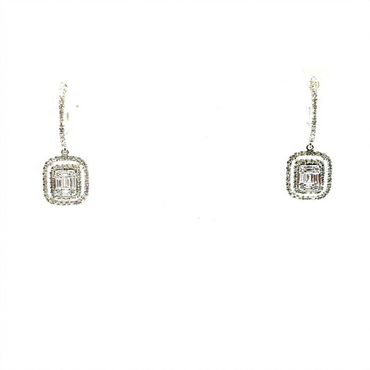 Aretes de Diamantes en Oro 14K
