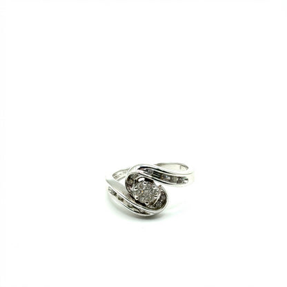 Anillo de Diamantes en Oro 14K