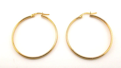 Argollas Liso en Oro