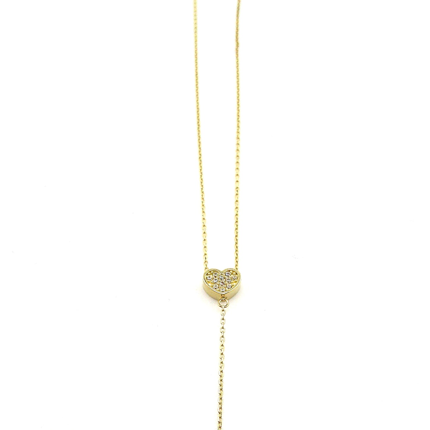 Collar (doble corazon) en Oro