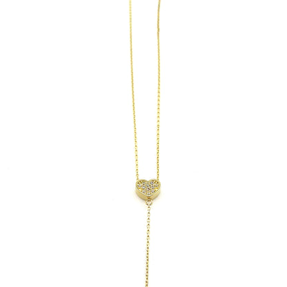 Collar (doble corazon) en Oro