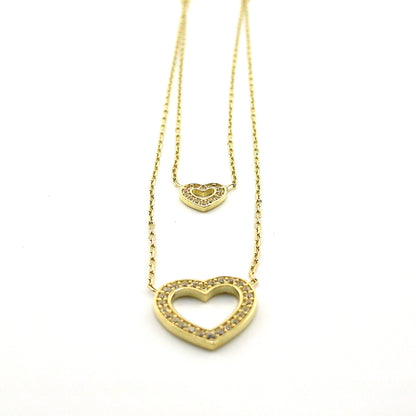 Collar (corazones) en Oro