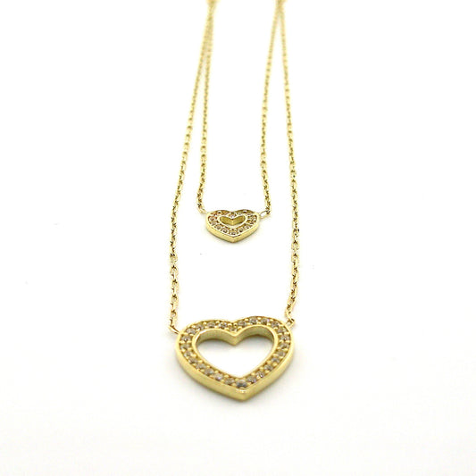 Collar (corazones) en Oro