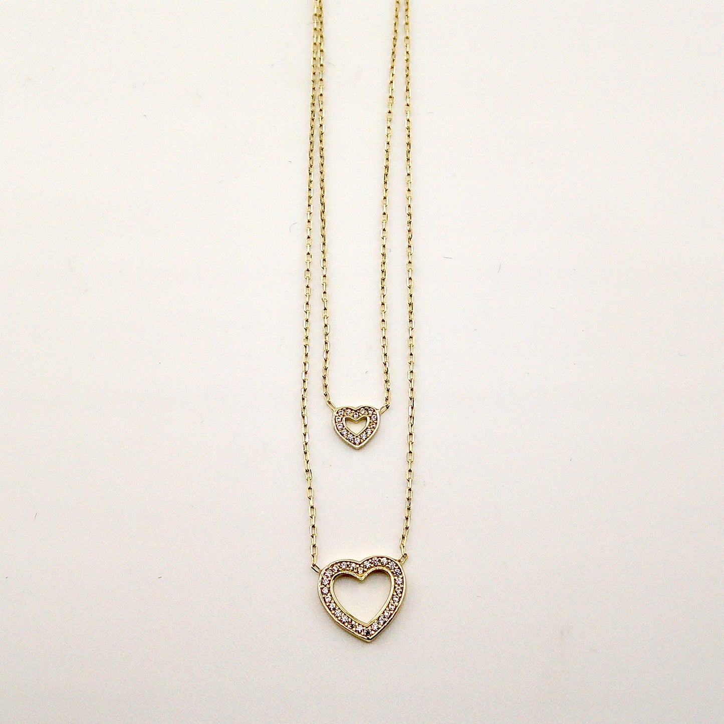 Collar (corazones) en Oro