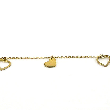 Pulsera (corazon) en Oro