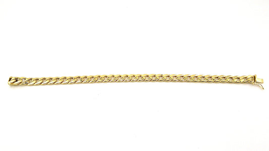 Pulsera (gourmet hueca) de Hombre en Oro