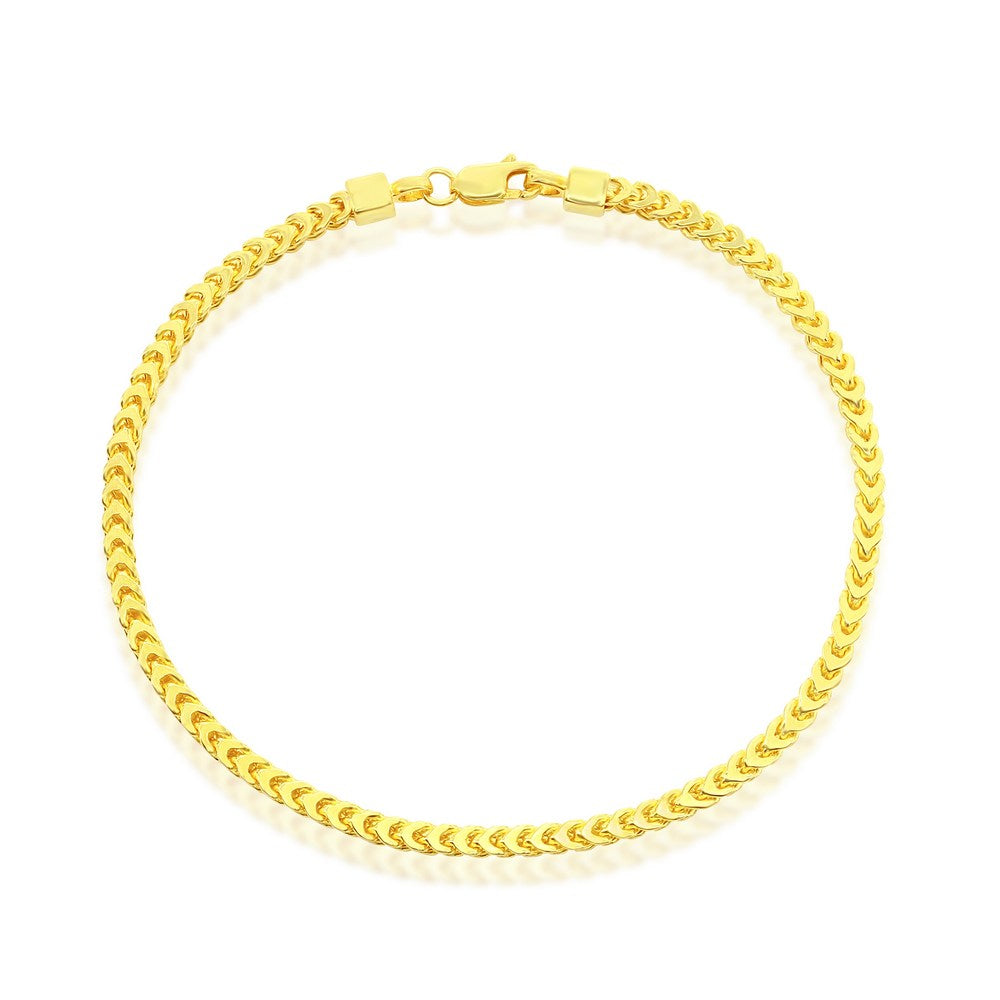 Tobillera (3mm Franco) en Plata