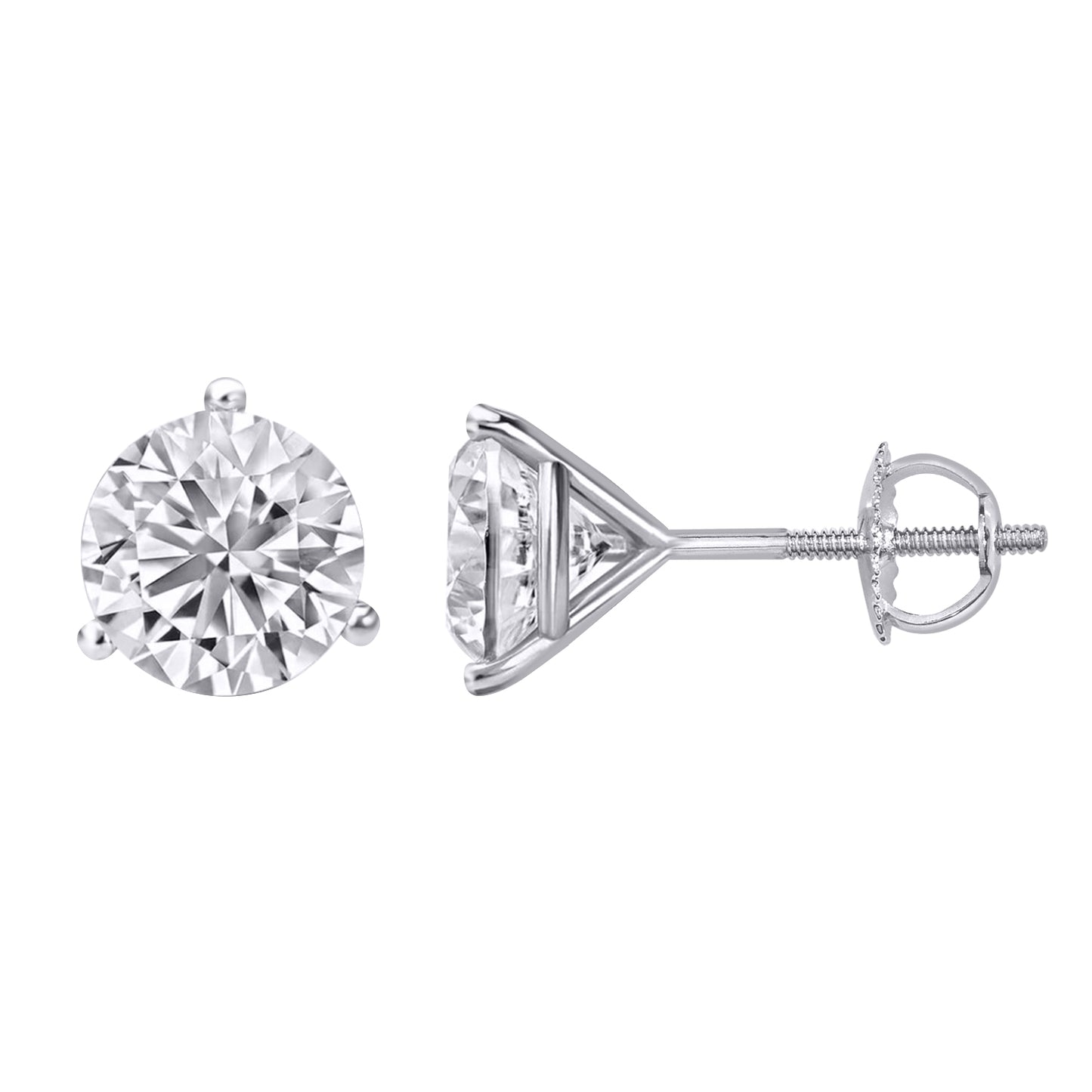 Aretes (diamantes laboratorio) en Oro
