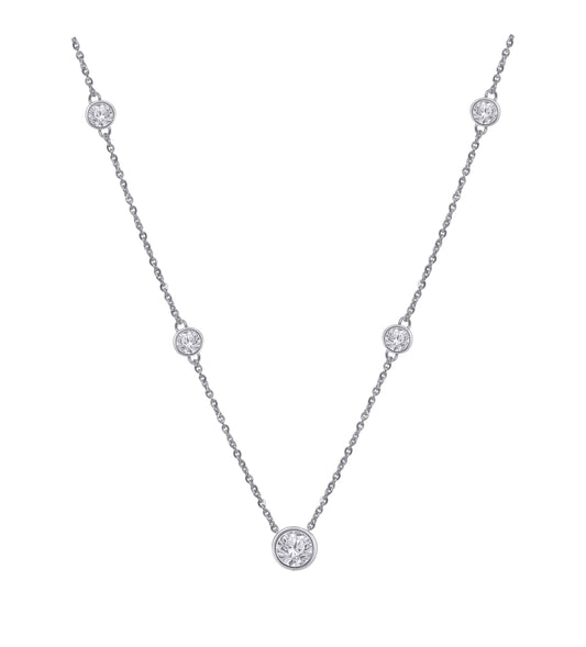 Collar de Diamante Laboratorio en Oro