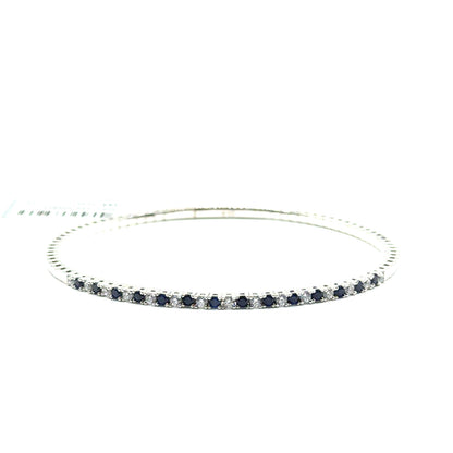 Caña Flexible de Zafiro en Plata 925 (1.6cts)