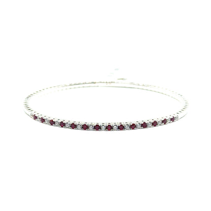 Caña Flexible de Zafiro en Plata 925 (1.6cts)
