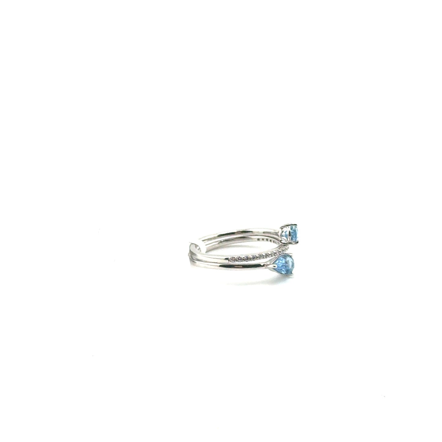 Anillo de Aguamarina en Plata