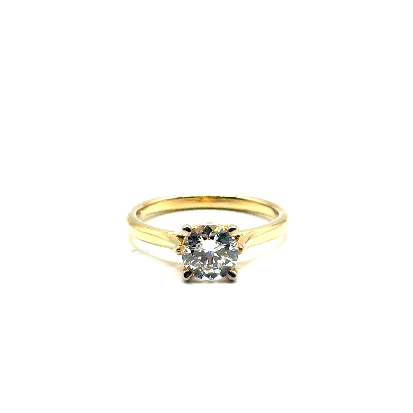Anillo de Diamante Lab (1.00ct) en Oro Amarillo 14K