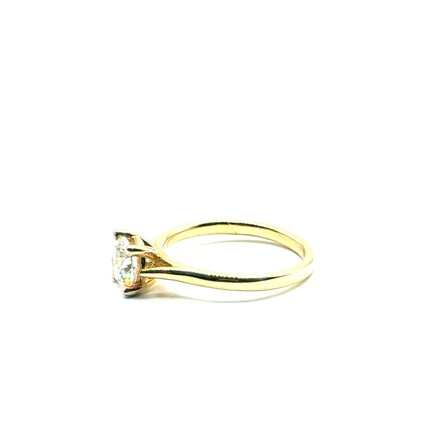 Anillo de Diamante Lab (1.00ct) en Oro Amarillo 14K