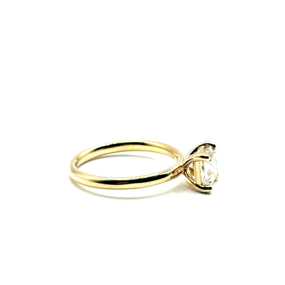 Anillo de Diamante Lab (PR 1.07ct) en Oro Amarillo 14K