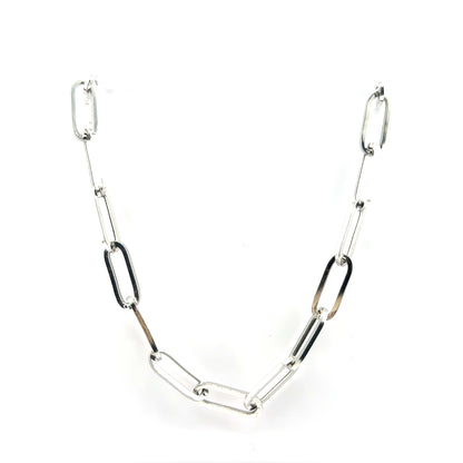 Cadena (clip) en Oro Blanco 14K