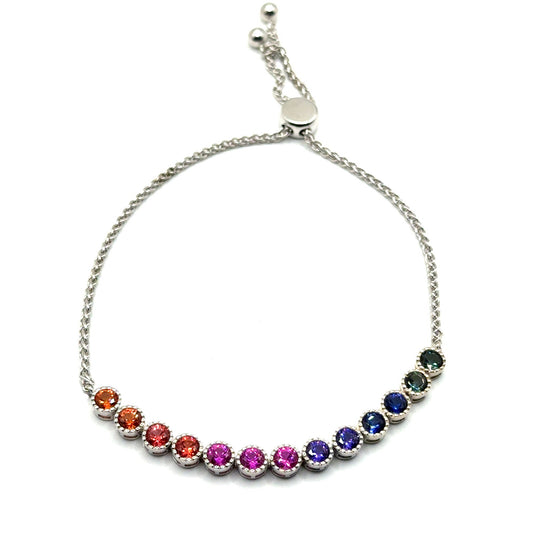 Pulsera Ajustable de Zafiros en Plata 925 (4.2cts)