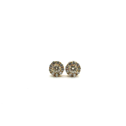 Aretes de Diamantes en Oro 14K (0.95ct)