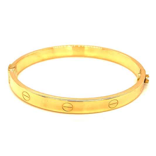 Caña (estilo cartier) en Oro Amarillo 10K