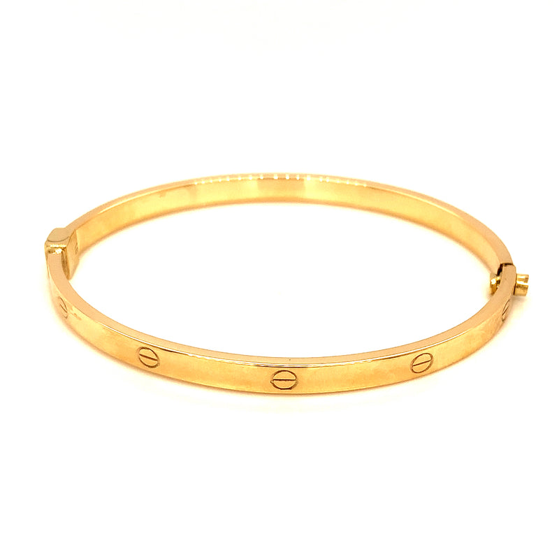 Caña (estilo cartier) en Oro Amarillo 10K