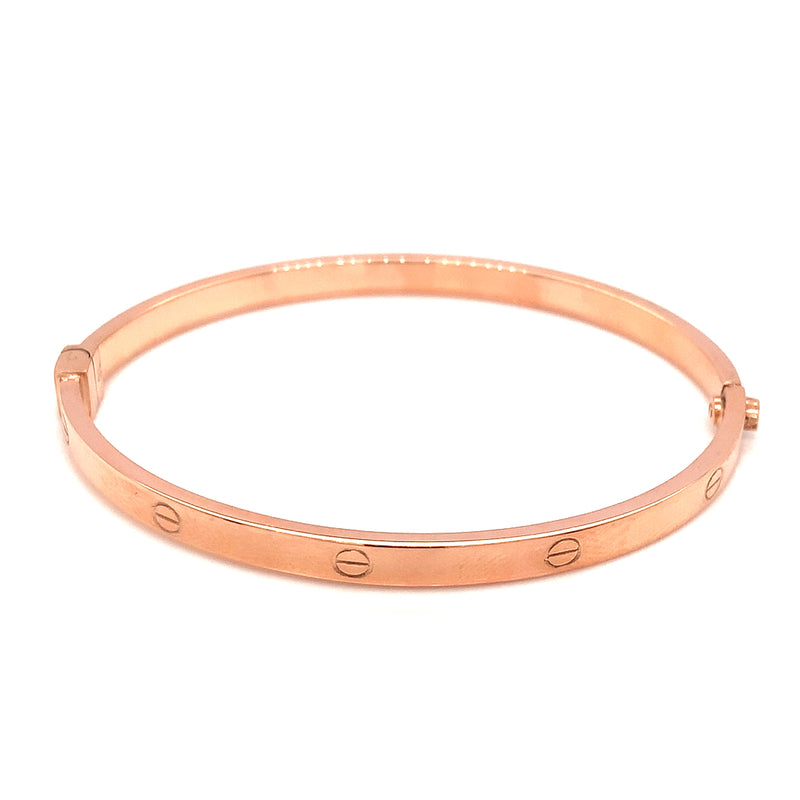 Caña (estilo cartier) en Oro Rosado 10K