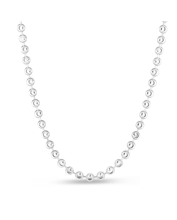 Cadena en Plata de Bolitas