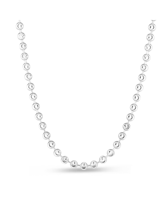 Cadena en Plata de Bolitas