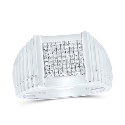 Anillo (de hombre) en Plata con Diamantes