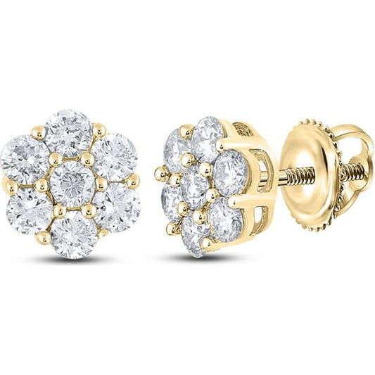 Aretes de Diamantes en Oro 10K