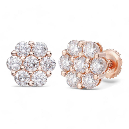 Aretes de Diamantes en Oro 10K