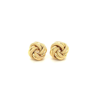 Aretes Nudos en Oro (chico)