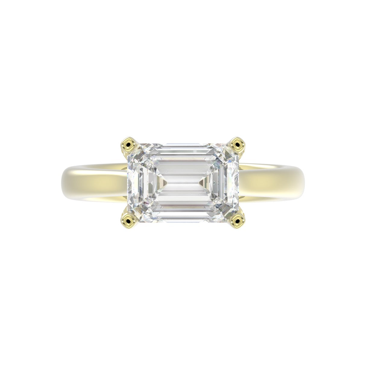Anillo de Diamante Laboratorio (EM) en Oro 14K