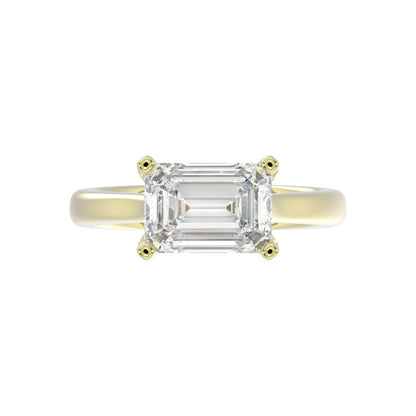 Anillo de Diamante Laboratorio (EM) en Oro 14K