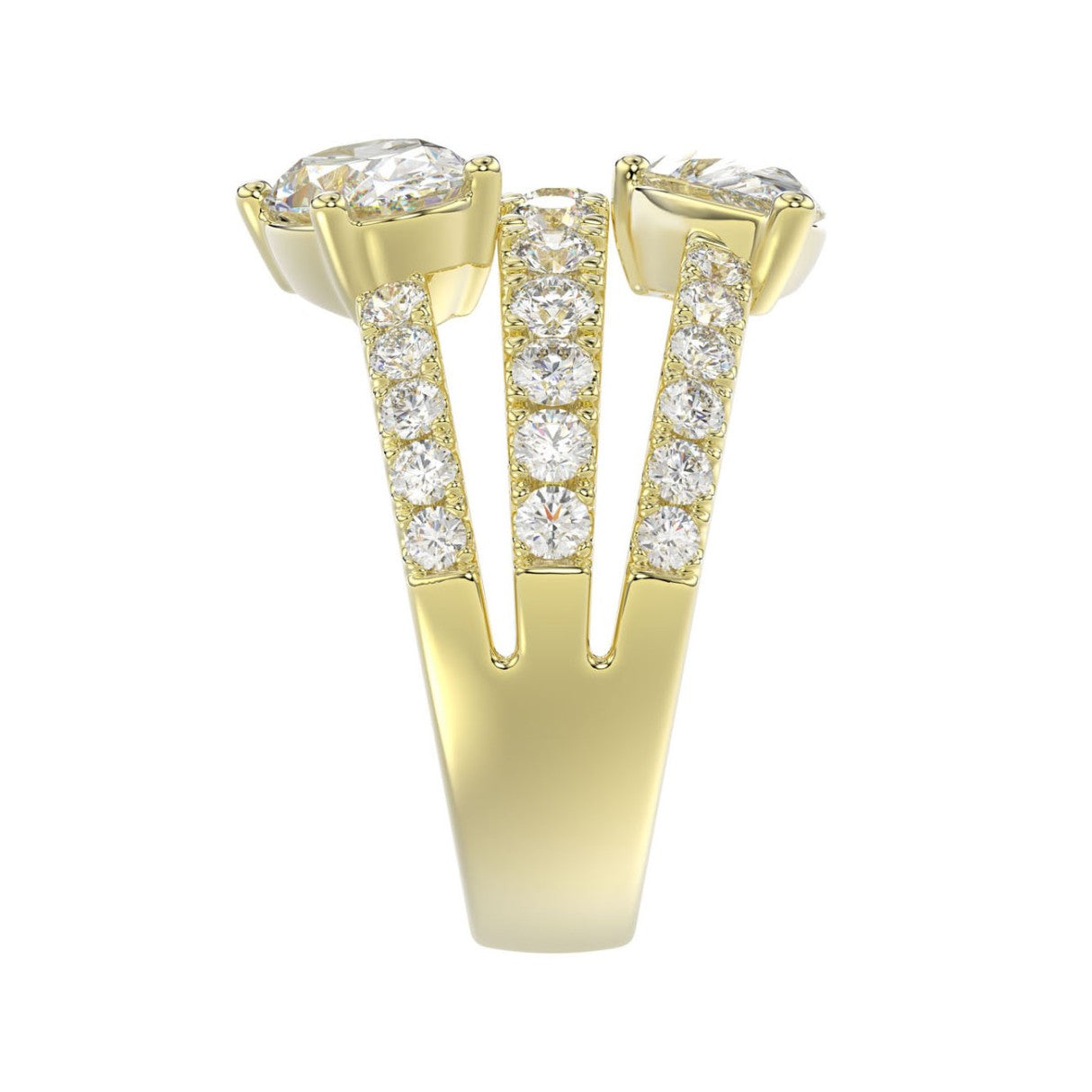 Anillo de Diamante Laboratorio en Oro 14K