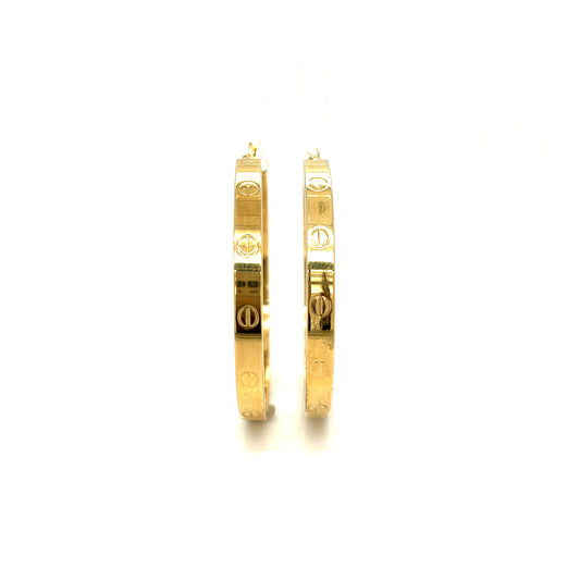 Argollas (Cartier) en Oro 14K